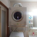 一戸建ての洗面室にガス衣類乾燥機RDT-54Sを新設