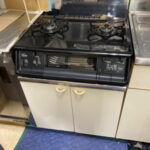 新しいガステーブルコンロの取付完了