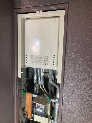 配管等の接続が完了