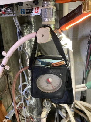 ガス漏れ検査完了