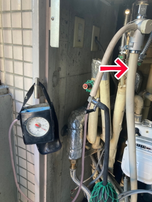 完了後ガス漏れ検査