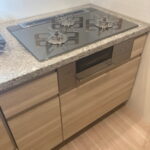 コンロ部分の取替完了　リンナイ製乾電池式デリシアRBC4WNGN94(STPM)