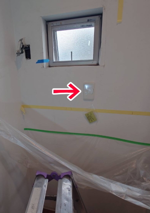 壁にガスコックを増設