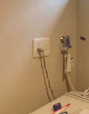 乾燥機用のガス元栓が新築時から設置されていたため、ガス元栓の増設は必要ありませんでした