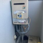 貸し出し用の給湯器を仮設置