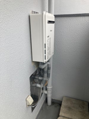 給湯器が入荷してから本工事完了